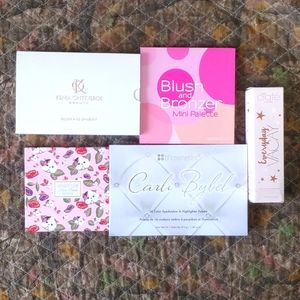 Lot of Makeup palettes and setting spray